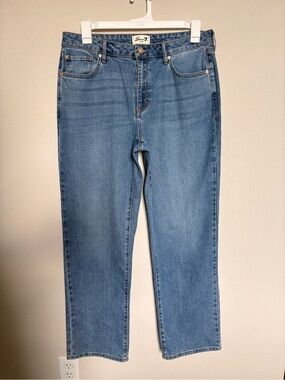 Seven7 Women's Loose straight high rise Blue Denim Jeans size 10